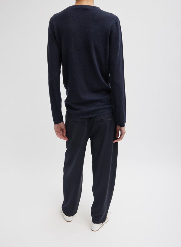 Skinlike Mercerized Wool Soft Sheer Pullover Online now