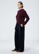 Stretch Velvet Wide Leg Pull On Pant For Sale