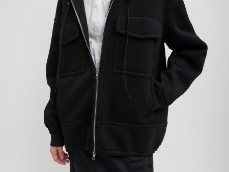 Techy Viscose Zip Up Hoodie Hot on Sale