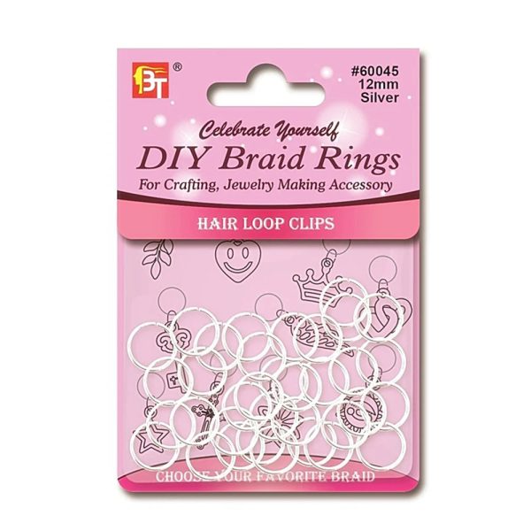 Beauty Town DIY Braid Ring 12mm Silver BT60045 on Sale