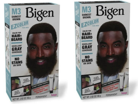 2 PACK BIGEN EZ HAIR COLOR (M3) DARKEST BROWN Sale