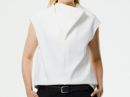 Chalky Drape Handkerchief Top Online Hot Sale