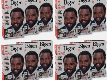 12 PACK BIGEN EZ HAIR COLOR (M1) JET BLACK Online