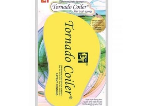 Beauty Town Tornado Coiler Hair Brush Sponge #09963 Yellow 10mm Holes on Sale