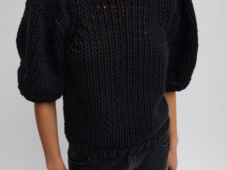 Deluxe Tube Yarn Sweater Mini Puff Pullover Online Hot Sale