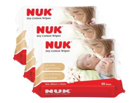 NUK Dry Cotton Wipes (80s x 3) - Pre Order ETA May 23 Fashion