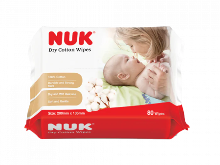 NUK Dry Cotton Wipes (80s) For Discount