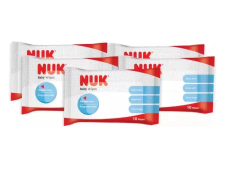 NUK Baby Wipes (10s x 5) For Discount